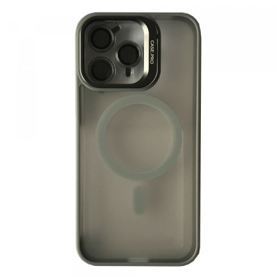 Чехол накладка Matte Fortable Camera Lens  iPhone 16 Pro Max (Titanium Grey)