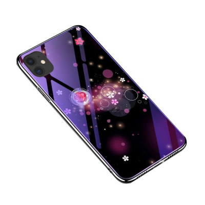 Накладка Glass Fantasy Xiaomi Mi 9 Lite Бульбашки і квіти