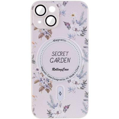 Чохол накладка Secret Garden with MagSafe iPhone 13 Біла