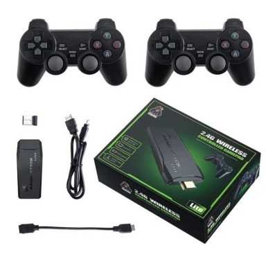 Ігрова приставка Game Stick M8-4K HD ретро приставка 64g Black, Чорний