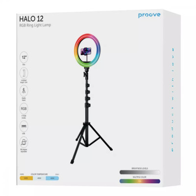 Кільцева лампа Proove Hallo (12inch) RGB