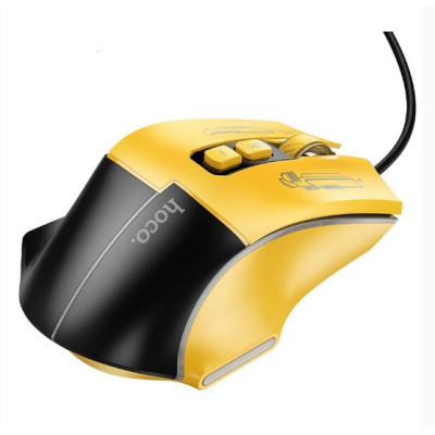 миша USB Hoco GM31 Black-Yellow, Чорно-Жовта