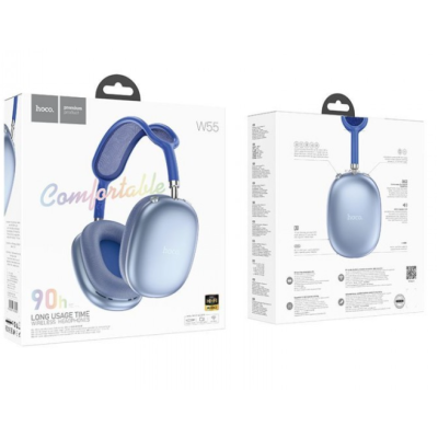 Беспроводные наушники Bluetooth Hoco W55 Blue, Синии