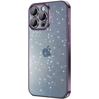 Чохол накладка Glittershine iPhone 12 Фіолетова