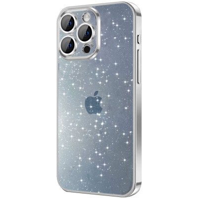 Чохол накладка Glittershine iPhone 15 Pro Max Срібна