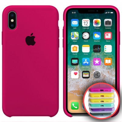 Чохол накладка HC iPhone XR Яскраво-рожева (47)