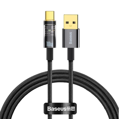 Кабель дата Baseus Explorer Type-C 100W 1м Черный