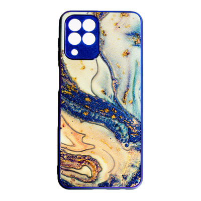 Чохол накладка Marble UV Samsung M336 (M33) Бронзова