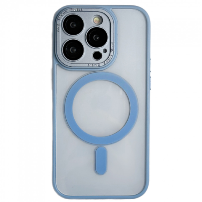 Чохол накладка Protective Camera Clear iPhone 15 Блакитна