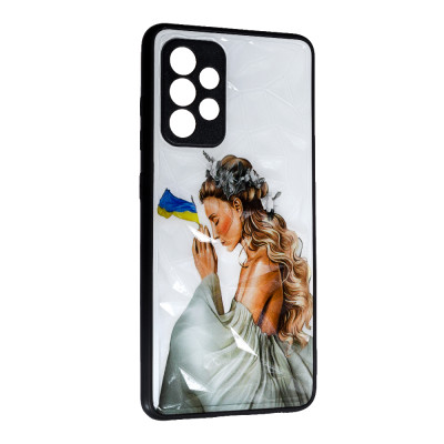 Чохол накладка Prisma UA Samsung A32 (A325) Українка з прапором