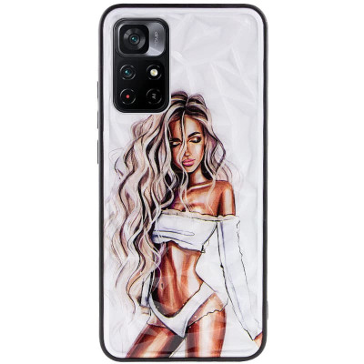 Чехол накладка Prisma Ladies Xiaomi Redmi Note 11 Pro Белая