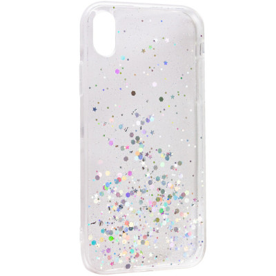 Чохол накладка Star Glitter iPhone XR Прозора