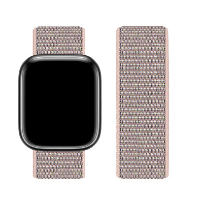 Ремінець Apple Watch 42-49мм Hoco WA02 Nylon Рожевий (Powder Sand)