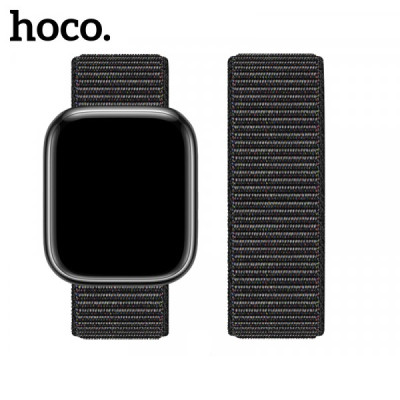 Ремешок Apple Watch 42-49мм Hoco WA02 Nylon Черный