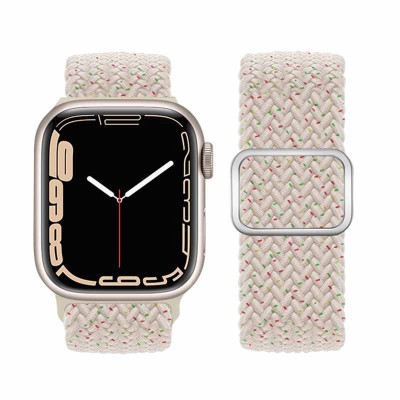 Ремешок Apple Watch 42-49мм Hoco WA05 Ultra-thin Nylon Star Point Белый