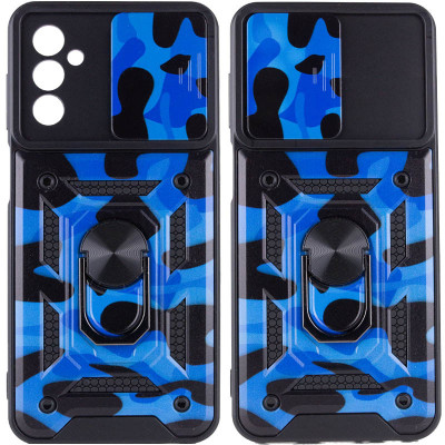 Чохол накладка Serge Ring Camshield Camo Samsung A047 (A04s) Синя