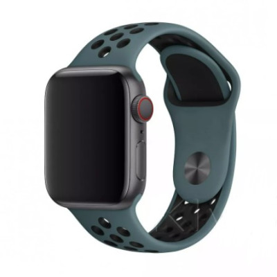 Ремешок Apple Watch 38мм Nike Изумрудный/Черный