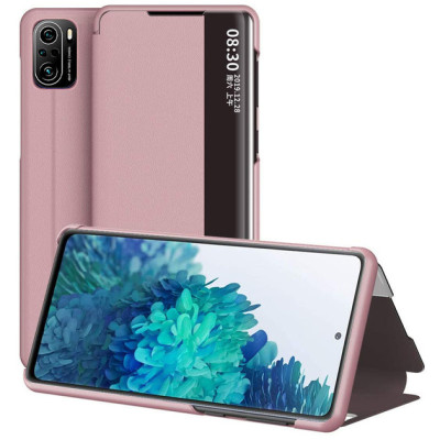 Чохол-книжка Smart View Xiaomi Poco F3 /K40/K40 Pro/K40 Pro + Рожева