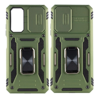 Чехол накладка Camshield Army Ring Xiaomi Redmi 10 Оливковое/Army Green