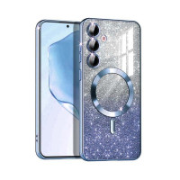 Накладка Cosmic Shiny Magnetic Samsung S921 (S24) Синя