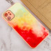 Чохол накладка Glass Impasto iPhone 11 Червона /Жовта