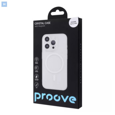 Чохол накладка Proove Crystal MagSafe iPhone 15 Pro Max Прозора