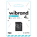 Карта пам'яті Micro SD 4Gb Wibrand Class 4 + Адаптер