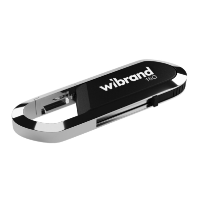 Флеш пам'ять USB 16Gb Wibrand Aligator USB 2.0 Black, Чорний