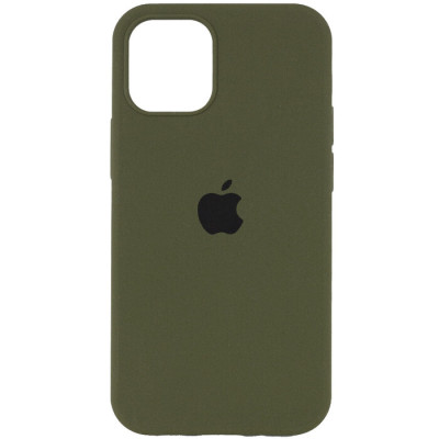 Чохол накладка HC iPhone 14 Plus Зелена/Dark Green (Olive)