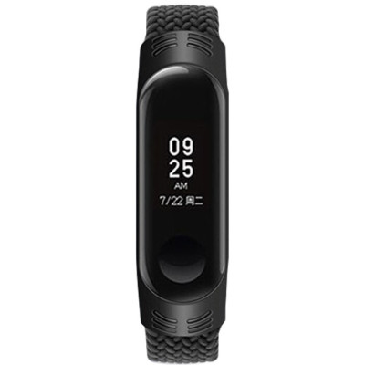 Ремінець Mono Mi Band 3/4/5/6 L Тканинний Чорний