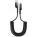 Кабель дата ArmorStandart AR17 spiral USB-A to Type-C 2.4A 1м Чорний (ARM75390)