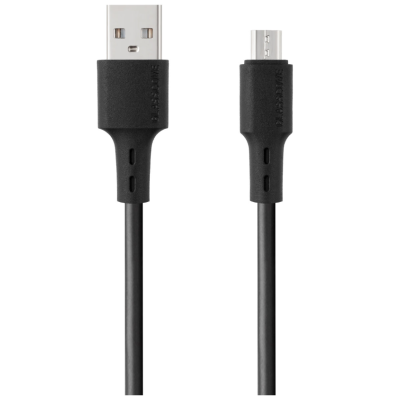 Кабель Flex MicroUSB 1м Чорний