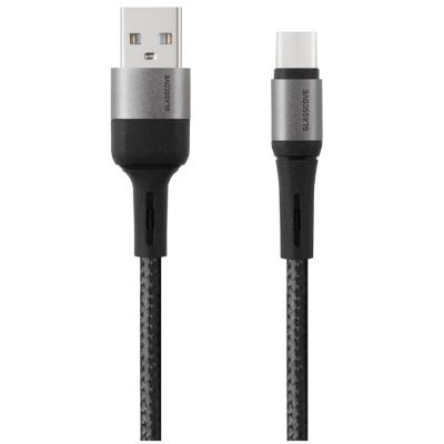 Кабель дата Braid USB Type A - Type-C 1м Чорний