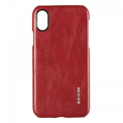 Чохол накладка G-Case Boa Leather iPhone X Червона