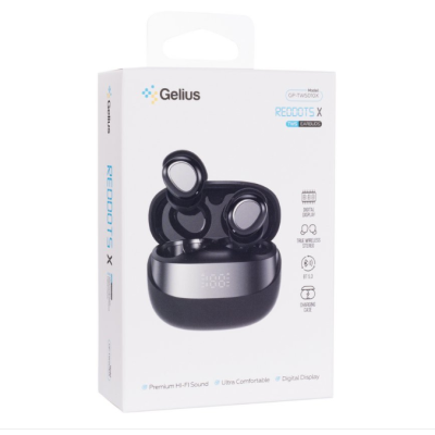 Беспроводные наушники Gelius Pro Reddots X GP-TWS010X Black, черный