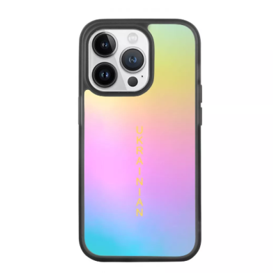 Чохол накладка Matte Gradient Nprint iPhone 13 Чорна (Ukrainian)