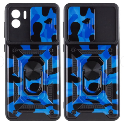 Чехол накладка Serge Ring Camshield Camo Xiaomi Redmi A1 Синяя