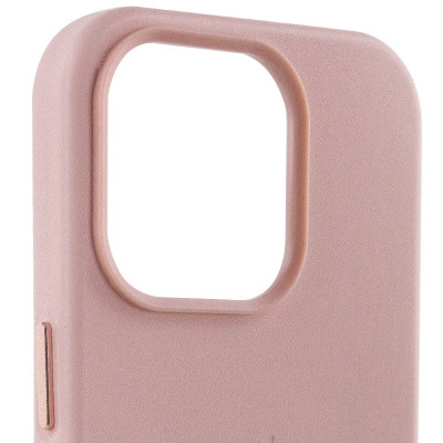 Чохол накладка Leather Case with MagSafe iPhone 13 Pro Max Рожевий пісок/Pink sand (AA+)