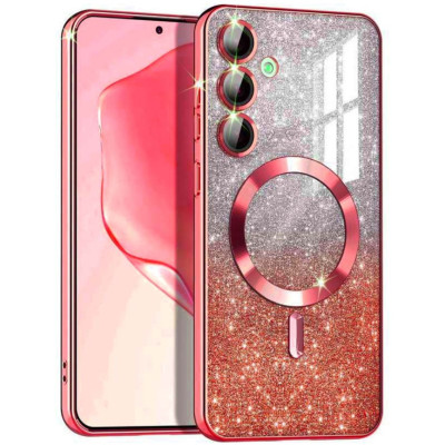 Накладка Cosmic Shiny Magnetic Samsung S921 (S24) Красная