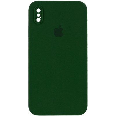 Чохол накладка HC iPhone XS Max Зелена/Army Green Square Full