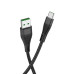 Кабель дата Hoco U53 Flash MicroUSB 1.2м Чорний