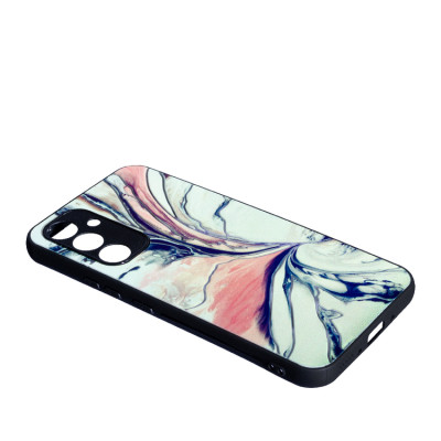 Чохол накладка Marble UV Samsung A346 (A34) Молочна